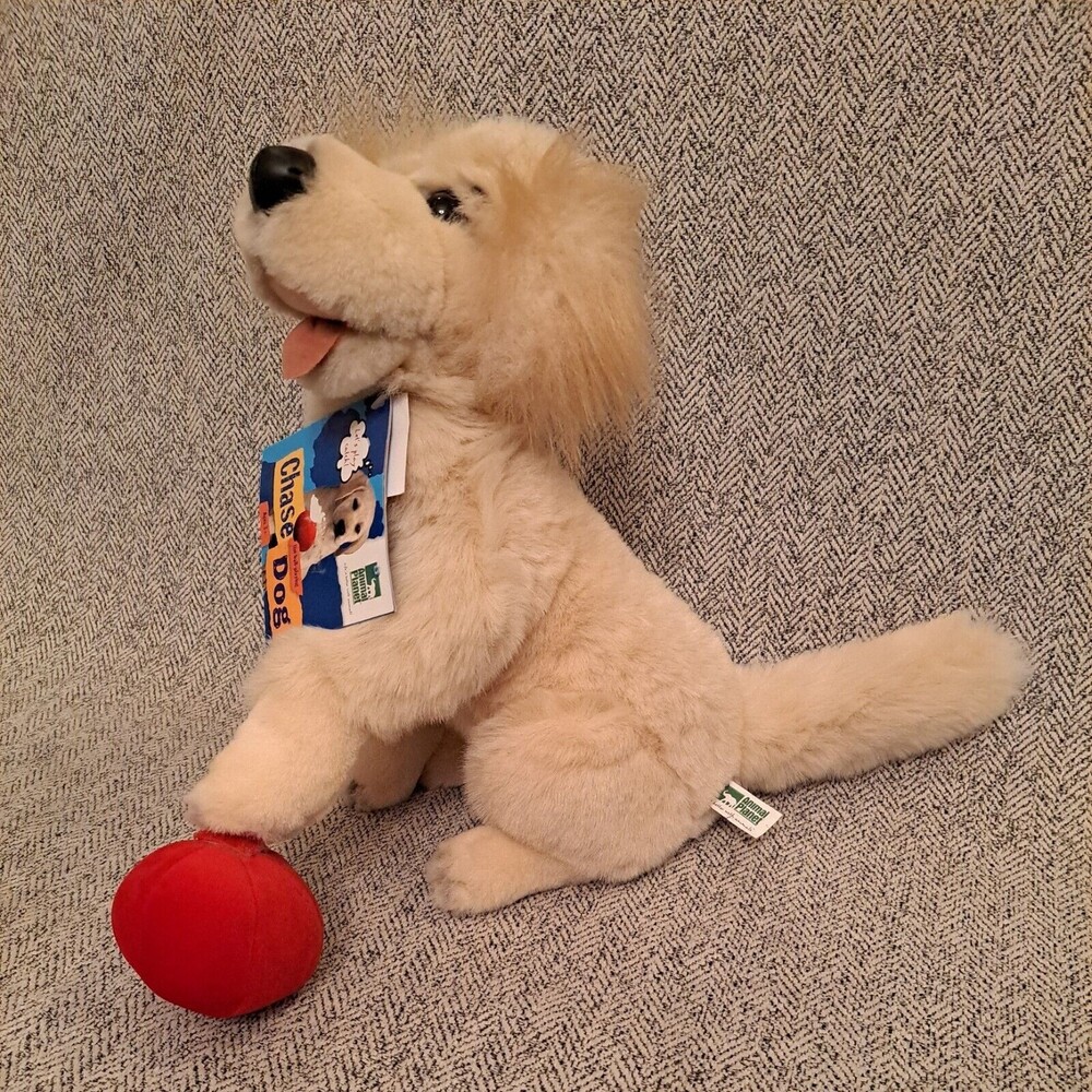 VTG With Tags Animal Planet Chase The Ball Playing Dog Plush Soft Toy Golden Lab